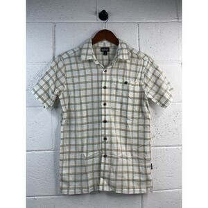 Patagonia Men's organic cotton Short Sleeved Plaid Shirt Size XS